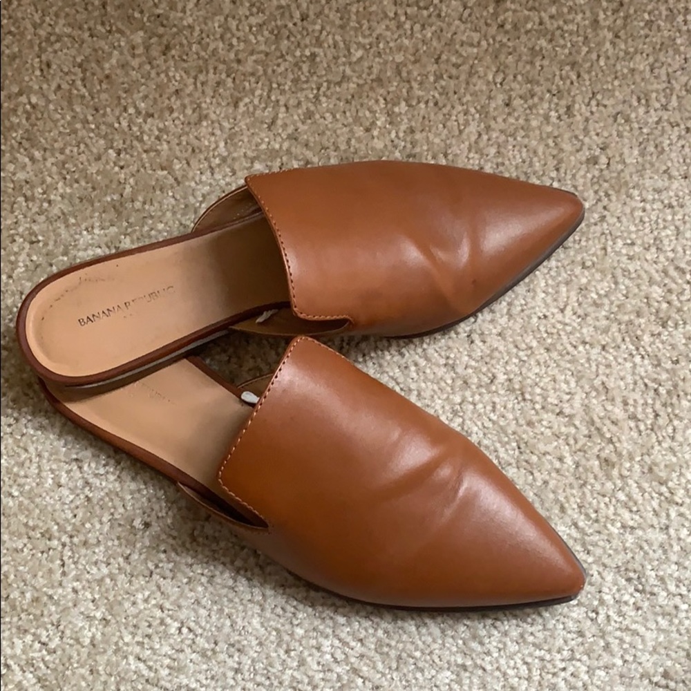 Camel Banana Republic Mules